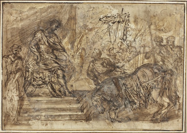 Caligula Appointing His Horse Incitatus to the Consulship, n.d., Style of Pietro da Cortona,