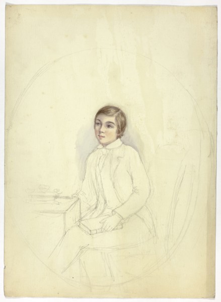 Study for Portrait of Boy with Book, n.d., Elizabeth Murray, English, c. 1815-1882, England,