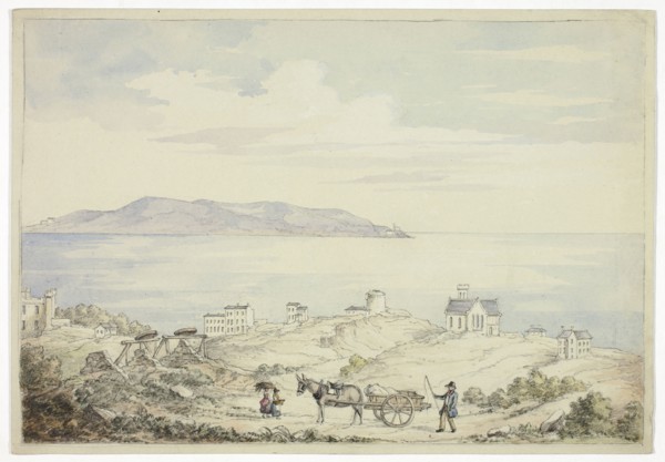 View of Dalkey from the Road, November 1843, Elizabeth Murray, English, c. 1815-1882, England,