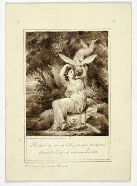 Fluttering Spread Thy Purple Pinions, Gentle, n.d., John Wood, the younger, English, 1728-1781,