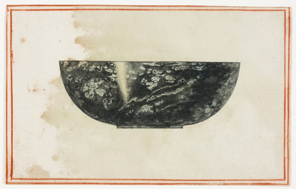 Black Marble Bowl, n.d., Giuseppe Grisoni, Italian, born Flanders, 1699-1769, Flanders, Black