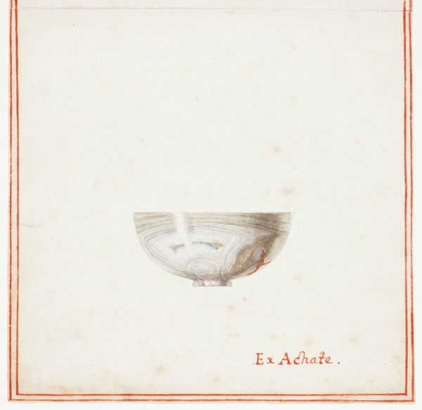 Agate Bowl, n.d., Giuseppe Grisoni, Italian, born Flanders, 1699-1769, Flanders, Gouache over black
