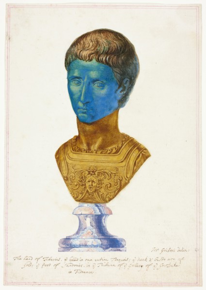 Head of Tiberius, n.d., Giuseppe Grisoni, Italian, born Flanders, 1699-1769, Italy, Gouache,
