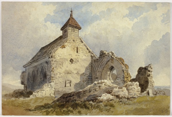Chapel Ruins, 1872, Charles John Hills, English, active 18th-19th centuries, England, Watercolor,