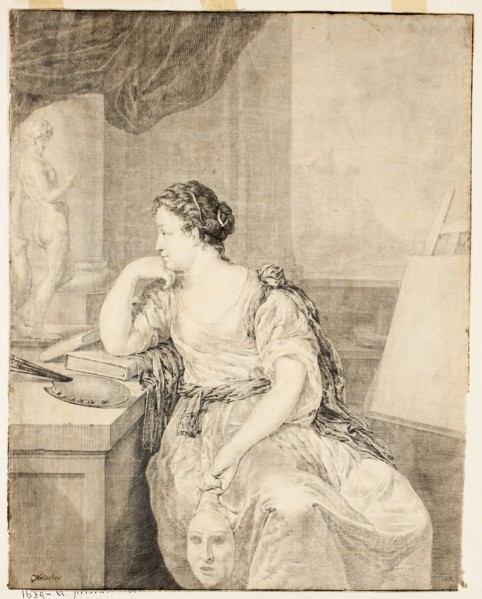 Portrait of Madame de Poullain, n.d., After Caspar Netscher, Dutch, 1639-1684, Holland, Drawing on