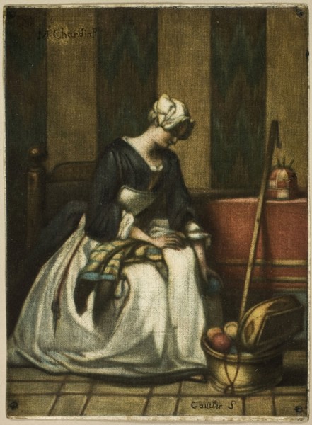The Tapestry Worker, 1743, Jacques Fabien Gautier D’Agoty (French, 1710-1781), after Jean Baptiste