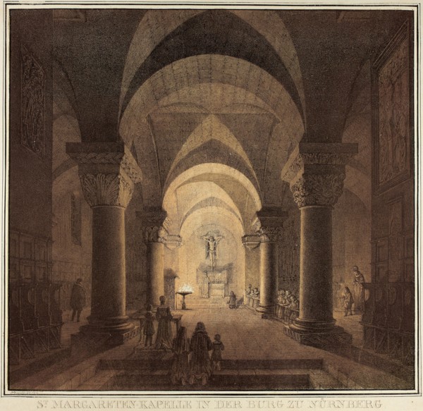 Chapel of Saint Margaret in the City of Nuremberg, from Collection of Memorable Medieval Buildings