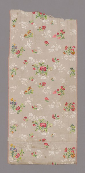 Panel (Dress Fabric), Qing dynasty (1644–1911), 1725/50, China, Silk, plain weave with