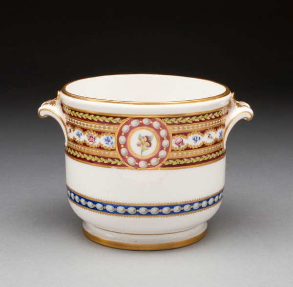 Wineglass Cooler, 1789, Sèvres Porcelain Manufactory, French, founded 1740, Painted by Jacques
