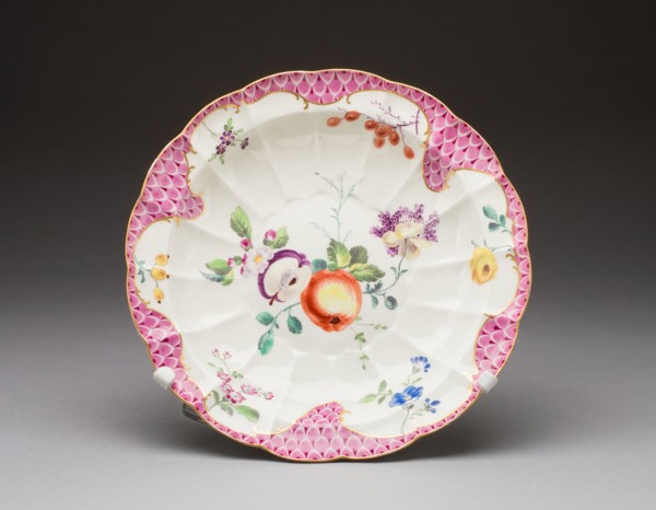 Dish, c. 1770, Worcester Porcelain Factory, Worcester, England, founded 1751, Worcester, Soft-paste