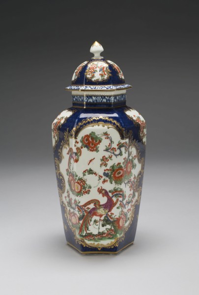 Vase with Cover (one of a pair), c. 1770, Worcester Porcelain Factory, Worcester, England, founded