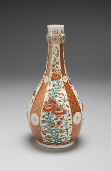 Rosewater Bottle, c. 1770, Worcester Porcelain Factory, Worcester, England, founded 1751,
