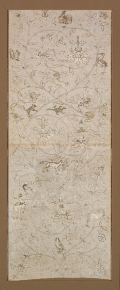 Unfinished Panel, 1500/25, Switzerland, Linen, plain weave, underdrawing in graphite, embroidered