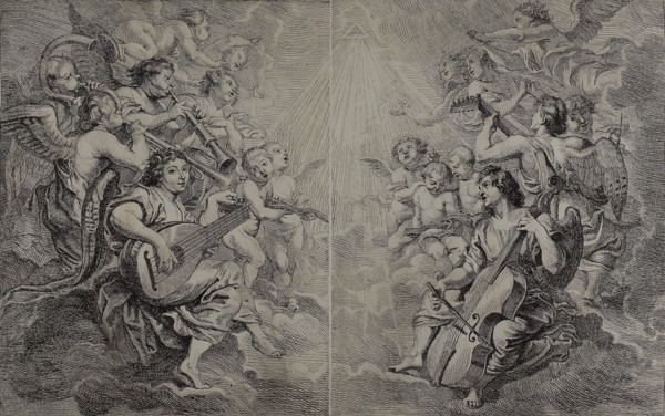 Angels Making Music, c. 1650, Cornelis Schut, I (Flemish, 1597-1655), after Peter Paul Rubens