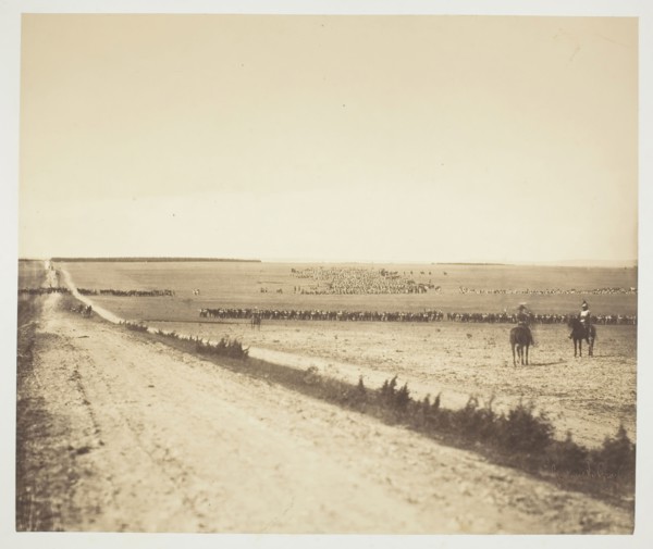 Maneuvers, Camp de Châlons, 1857, Gustave Le Gray, French, 1820–1884, France, Albumen print, from