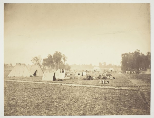 Tents and Military Gear, Camp de Châlons, 1857, Gustave Le Gray, French, 1820–1884, France, Albumen