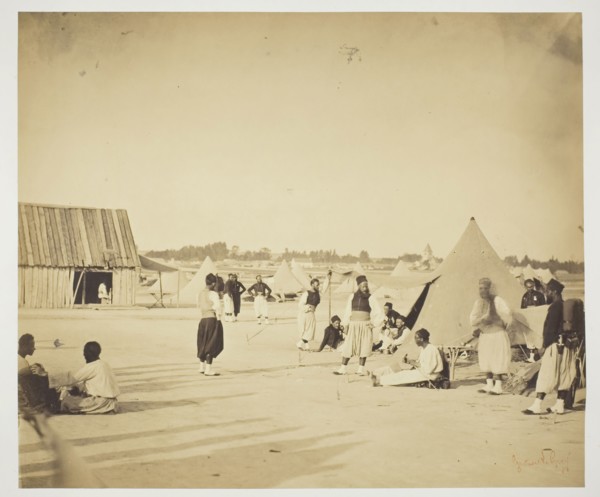 Untitled (Zouaves), 1857, Gustave Le Gray, French, 1820–1884, France, Albumen print, from the album