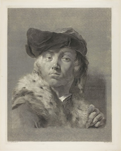 Bust of a Young Man with a Fur-Collared Coat, c. 1750, Giovanni Marco Pitteri (Italian, 1702-1786),