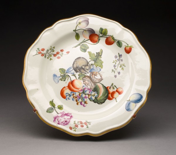 Plate, c. 1735, Du Paquier Porcelain Manufactory, Austria, 1718-1744, Vienna, Hard-paste porcelain,