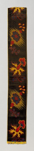 Ribbon, 19th century, France, Provence-Alpes-Côte-d’Azur Région, France, Silk, plain weave with