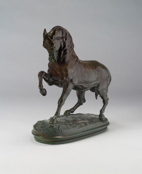 Cheval Turk, 1850/1900, Antoine Louis Barye, French, 1795-1875, France, Bronze, 27.9 × 45.1 cm (11