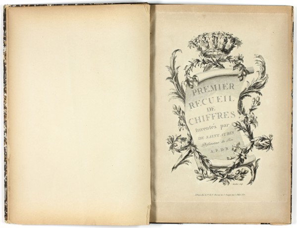 Premier et Deuxième Recueil de Chiffres, 1770, Marillier, Clément Pierre (French, 1740-1808), after