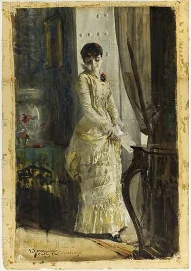 Esperanza, 1882, Anders Zorn, Swedish, 1860-1920, Sweden, Watercolor, over traces of graphite, on