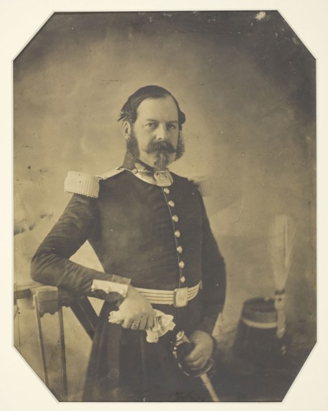 Portrait of a French Military Officer, c. 1855, French, mid-19th century, France, Salted paper
