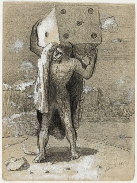 The Die, also called the Weight of Passions, 1878/82, Odilon Redon, French, 1840-1916, France,