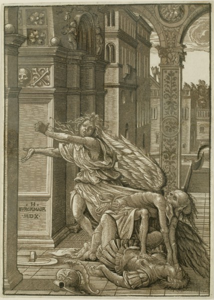 Lovers Surprised by Death, 1510, Hans Burgkmair the Elder, German, 1473-1531, Germany, Chiaroscuro