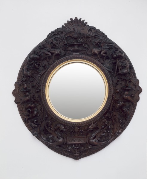 Mirror, 1870, Siena, Italy, Carlo Bartolozzi (Italian, 1835-1922) and Nicodemo Ferri (Italian, c.