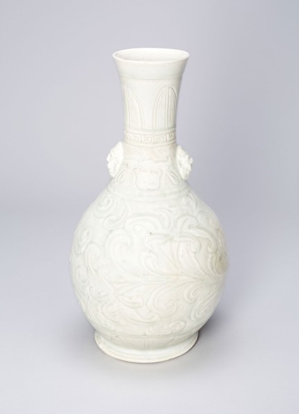 Vase with Ox Masks and Upright and Curling Leaves, Southern Song dynasty (1127–1279), China,