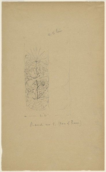 McVickers Theater, Chicago, Illinois, Sketch, c. 1883–1891, Louis H. Sullivan, American, 1856–1924,