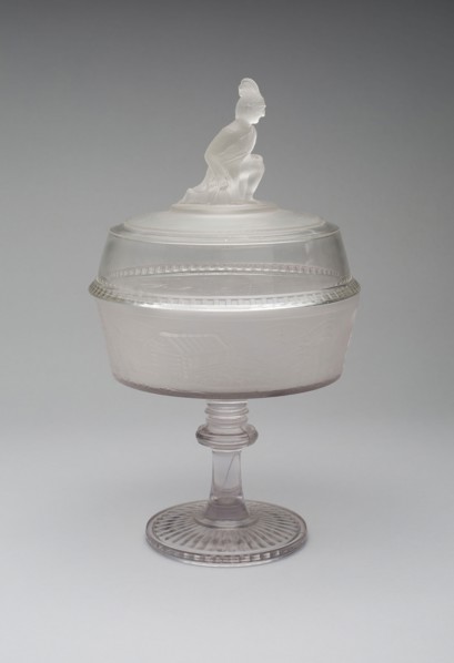 Covered Compote in the Pioneer Pattern, c. 1870, Gillinder and Sons, 1861–c. 1930, Philadelphia or