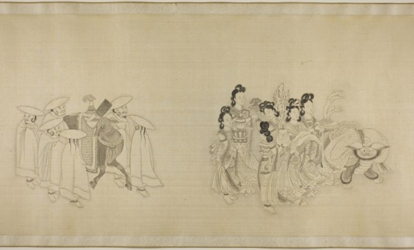 Barbarian Envoys Presenting Tribute, Qing dynasty (1644–1911), c. 1850/1900, Chinese, spurious