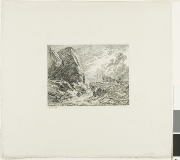 Norwegian Seacoast During a Storm, 1819, Johan Christian Clausen Dahl, Norwegian, 1788-1857,