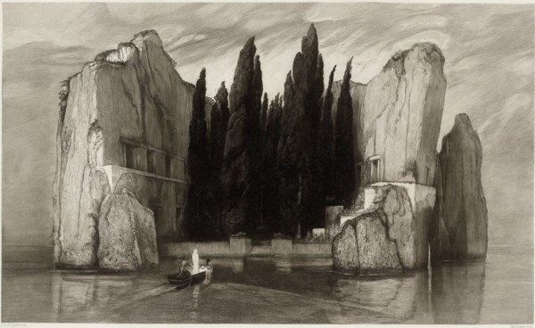 The Isle of the Dead, 1890, Max Klinger (German, 1857-1920), after Arnold  Böcklin (Swiss,