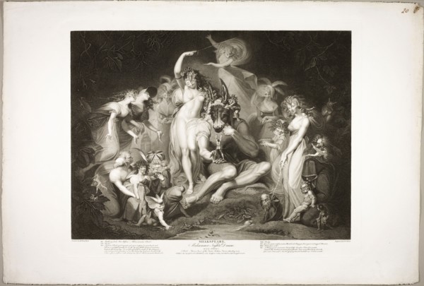 Titania and Bottom with the Ass’s Head, 1796, Jean Pierre Simon (British, born before 1750-c.