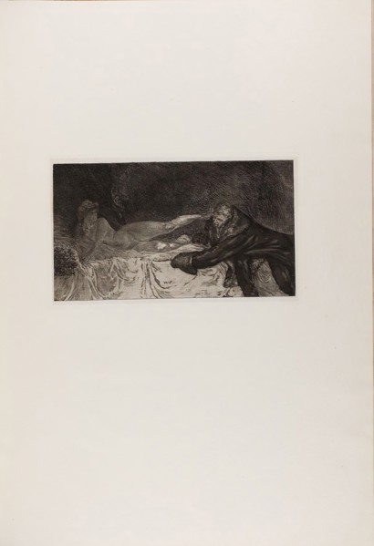 The Proposition, from A Life, 1884, Max Klinger (German, 1857-1920), printed by Otto Felsing