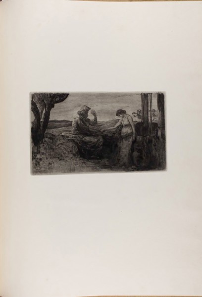 Christ and the Samaritan Woman, from A Life, 1884, Max Klinger (German, 1857-1920), printed by Otto