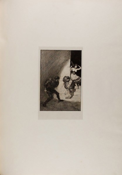Rivals, plate seven from A Life, 1884, Max Klinger (German, 1857-1920), printed by Otto Felsing