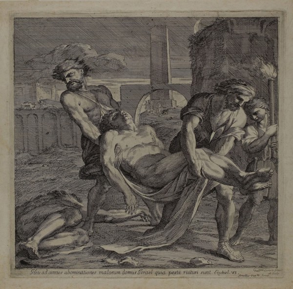 Saints Abdon and Sennen Bury the Remains of Christian Martyrs, 1656/57, Guillaume Courtois, French,