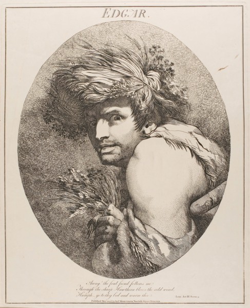 Edgar, May 20, 1775, published 1809, John Hamilton Mortimer, English, 1740-1779, England, Etching