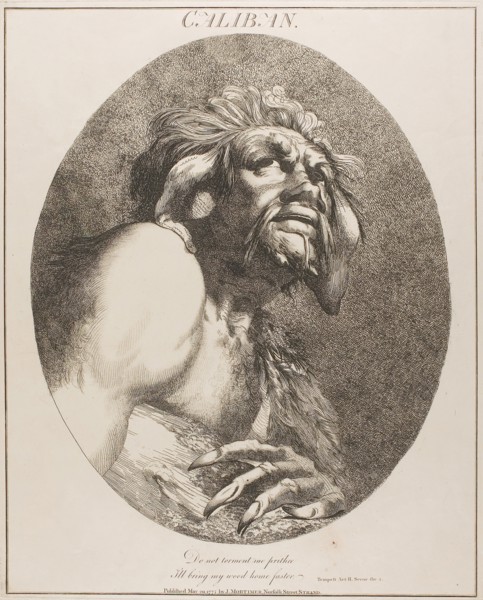 Caliban, May 20, 1775 (originally published), published 1809, John Hamilton Mortimer, English,
