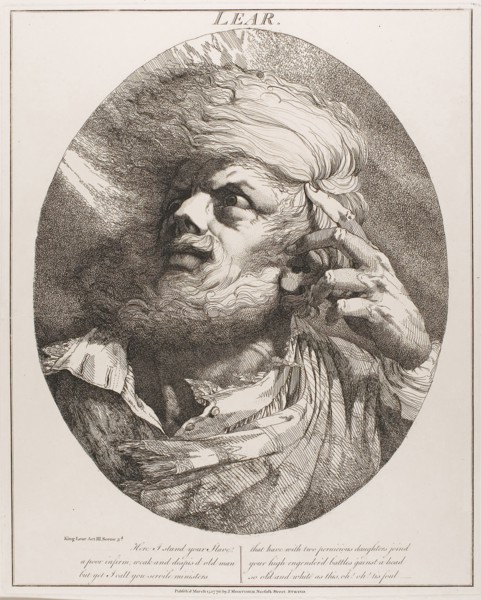 Lear, March 15, 1776 (originally published), published 1809, John Hamilton Mortimer, English,