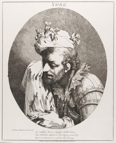 York, from Twelve Characters from Shakespeare, originally published March 15, 1776, published 1809,