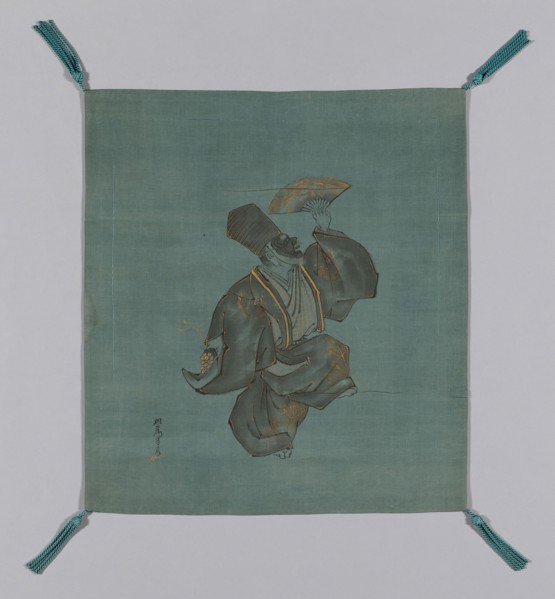 Fukusa (Gift Cover), late Edo period (1789–1868), early 19th century, Painted by Saeki Ganryô