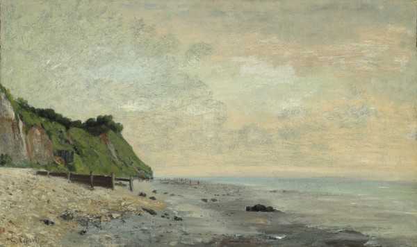 Cliffs on the Sea Coast: Small Beach, Sunrise (Falaise au bord de la mer, vu Petite Plage, soleil