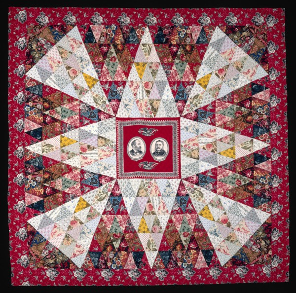 Garfield and Arthur Quilt, c.  1880, Possibly Annie Ensminger Kready (American, 1871-1956) or