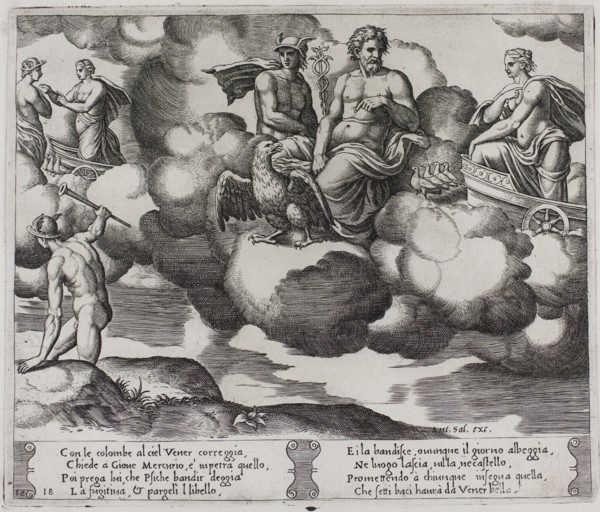 Venus Complains to Jupiter, 1530/40, Master of the Die (Italian, active c. 1530-1560), after